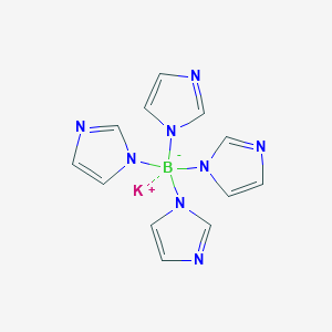 molecular formula C12H12BKN8 B15533081 Potassium tetra(1H-imidazol-1-yl)borate 