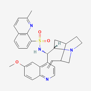 molecular formula C30H32N4O3S B15533158 N-((1S)-(6-Methoxyquinolin-4-yl)((1S,2S)-5-vinylquinuclidin-2-yl)methyl)-2-methylquinoline-8-sulfonamide 