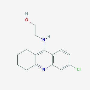 molecular formula C15H17ClN2O B15533437 2-((6-Chloro-1,2,3,4-tetrahydroacridin-9-yl)amino)ethanol 