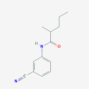 molecular formula C13H16N2O B15533445 N-(3-cyanophenyl)-2-methylpentanamide 