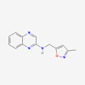molecular formula C13H12N4O B15533455 n-((3-Methylisoxazol-5-yl)methyl)quinoxalin-2-amine 