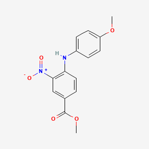 molecular formula C15H14N2O5 B15533456 Methyl 4-[(4-methoxyphenyl)amino]-3-nitrobenzoate 