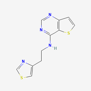 molecular formula C11H10N4S2 B15533482 n-(2-(Thiazol-4-yl)ethyl)thieno[3,2-d]pyrimidin-4-amine 