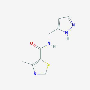 molecular formula C9H10N4OS B15533515 n-((1h-Pyrazol-3-yl)methyl)-4-methylthiazole-5-carboxamide 