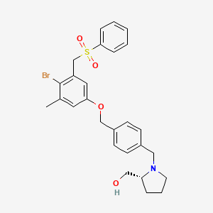 molecular formula C27H30BrNO4S B15533559 SphK1-IN-2 
