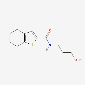 molecular formula C12H17NO2S B15533694 n-(3-Hydroxypropyl)-4,5,6,7-tetrahydrobenzo[b]thiophene-2-carboxamide 
