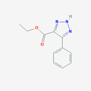 molecular formula C11H11N3O2 B155337 ethyl 5-phenyl-2H-triazole-4-carboxylate CAS No. 10042-47-4