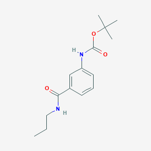 molecular formula C15H22N2O3 B15533844 Tert-butyl (3-(propylcarbamoyl)phenyl)carbamate 