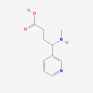 molecular formula C10H14N2O2 B015534 4-(Methylamino)-4-(3-pyridyl)butyric acid CAS No. 15569-99-0