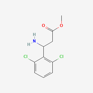 molecular formula C10H11Cl2NO2 B15534109 Methyl 3-amino-3-(2,6-dichlorophenyl)propanoate 