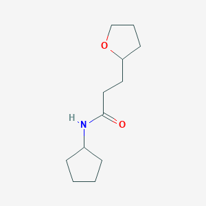 molecular formula C12H21NO2 B15534156 n-Cyclopentyl-3-(tetrahydrofuran-2-yl)propanamide 