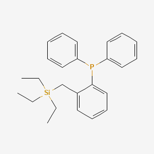 molecular formula C25H31PSi B15534204 Diphenyl(2-((triethylsilyl)methyl)phenyl)phosphane 