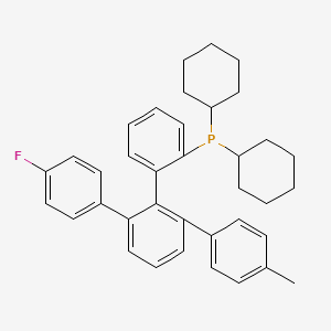 molecular formula C37H40FP B15534253 dicyclohexyl-[2-[2-(4-fluorophenyl)-6-(4-methylphenyl)phenyl]phenyl]phosphane 