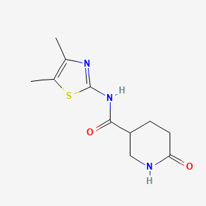 molecular formula C11H15N3O2S B15534369 n-(4,5-Dimethylthiazol-2-yl)-6-oxopiperidine-3-carboxamide 