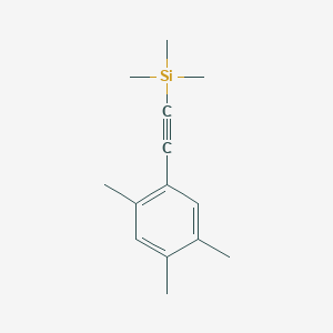 molecular formula C14H20Si B15534391 Trimethyl-(2,4,5-trimethyl-phenylethynyl)-silane 