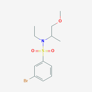 molecular formula C12H18BrNO3S B15534445 3-Bromo-n-ethyl-n-(1-methoxypropan-2-yl)benzenesulfonamide 