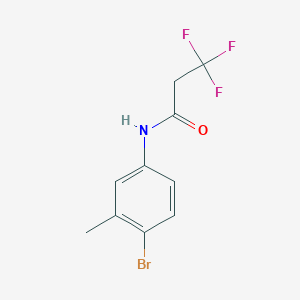 molecular formula C10H9BrF3NO B15534471 N-(4-bromo-3-methylphenyl)-3,3,3-trifluoropropanamide 