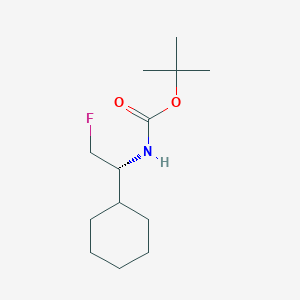 molecular formula C13H24FNO2 B15534554 tert-Butyl (R)-(1-cyclohexyl-2-fluoroethyl)carbamate 