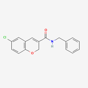 molecular formula C17H14ClNO2 B15534676 N-benzyl-6-chloro-2H-chromene-3-carboxamide 