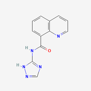 molecular formula C12H9N5O B15534762 N-(4H-1,2,4-triazol-3-yl)quinoline-8-carboxamide 