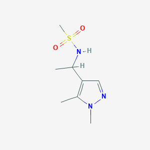 molecular formula C8H15N3O2S B15534999 n-(1-(1,5-Dimethyl-1h-pyrazol-4-yl)ethyl)methanesulfonamide 