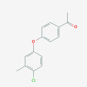 molecular formula C15H13ClO2 B155350 1-(4-(4-Chloro-3-methylphenoxy)phenyl)ethanone CAS No. 129644-20-8