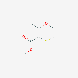 molecular formula C7H10O3S B15535082 Methyl 2-methyl-5,6-dihydro-1,4-oxathiine-3-carboxylate 