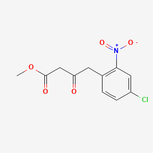 molecular formula C11H10ClNO5 B15535086 Methyl 4-(4-chloro-2-nitrophenyl)-3-oxobutanoate 
