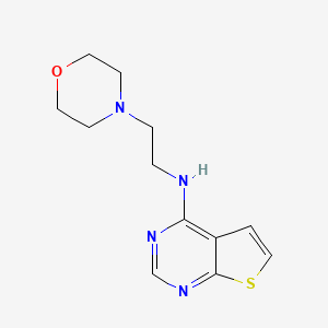 molecular formula C12H16N4OS B15535143 n-(2-Morpholinoethyl)thieno[2,3-d]pyrimidin-4-amine 