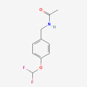 molecular formula C10H11F2NO2 B15535176 n-(4-(Difluoromethoxy)benzyl)acetamide 
