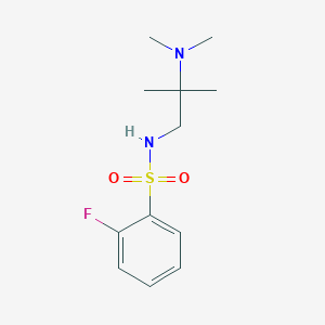 molecular formula C12H19FN2O2S B15535215 n-(2-(Dimethylamino)-2-methylpropyl)-2-fluorobenzenesulfonamide 