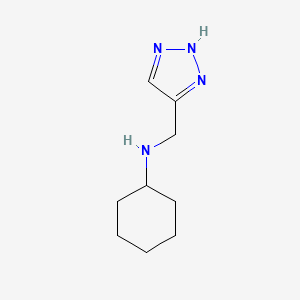 molecular formula C9H16N4 B15535283 n-((1h-1,2,3-Triazol-4-yl)methyl)cyclohexanamine 