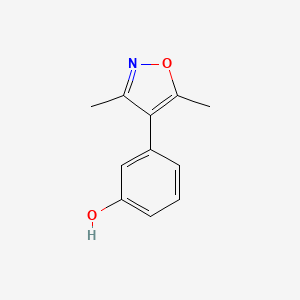 molecular formula C11H11NO2 B15535304 3-(3,5-Dimethylisoxazol-4-YL)phenol CAS No. 1261977-78-9