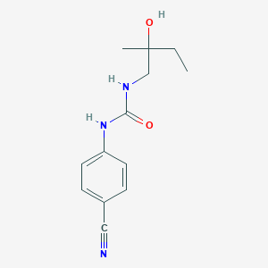 molecular formula C13H17N3O2 B15535322 1-(4-Cyanophenyl)-3-(2-hydroxy-2-methylbutyl)urea 