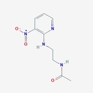 molecular formula C9H12N4O3 B15535323 n-(2-((3-Nitropyridin-2-yl)amino)ethyl)acetamide 