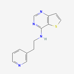 molecular formula C13H12N4S B15535326 n-(2-(Pyridin-3-yl)ethyl)thieno[3,2-d]pyrimidin-4-amine 
