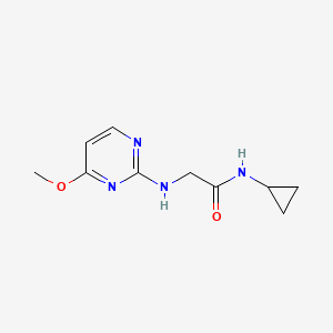 molecular formula C10H14N4O2 B15535328 n-Cyclopropyl-2-((4-methoxypyrimidin-2-yl)amino)acetamide 