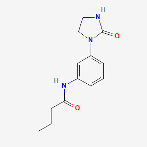 molecular formula C13H17N3O2 B15535358 n-(3-(2-Oxoimidazolidin-1-yl)phenyl)butyramide 