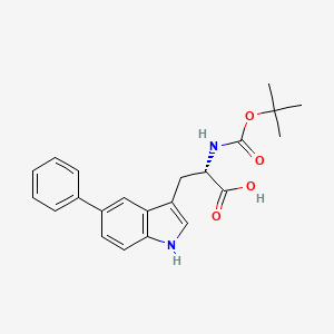 molecular formula C22H24N2O4 B15535373 Boc-L-Trp(5-Ph)-OH 