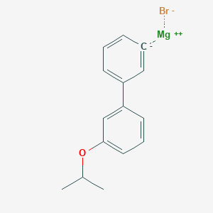 molecular formula C15H15BrMgO B15535443 magnesium;1-phenyl-3-propan-2-yloxybenzene;bromide 