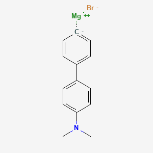 molecular formula C14H14BrMgN B15535456 magnesium;N,N-dimethyl-4-phenylaniline;bromide 