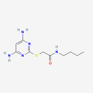 molecular formula C10H17N5OS B15535508 n-Butyl-2-((4,6-diaminopyrimidin-2-yl)thio)acetamide 