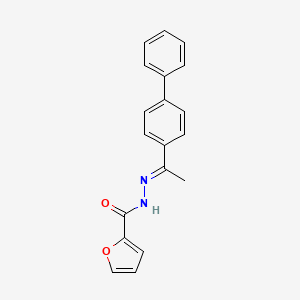 molecular formula C19H16N2O2 B15535529 N'-[(1E)-1-(biphenyl-4-yl)ethylidene]furan-2-carbohydrazide 