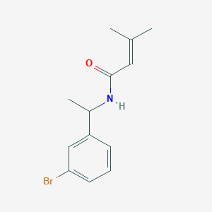 molecular formula C13H16BrNO B15535585 n-(1-(3-Bromophenyl)ethyl)-3-methylbut-2-enamide 