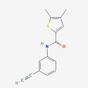 molecular formula C15H13NOS B15535603 N-(3-ethynylphenyl)-4,5-dimethylthiophene-2-carboxamide 