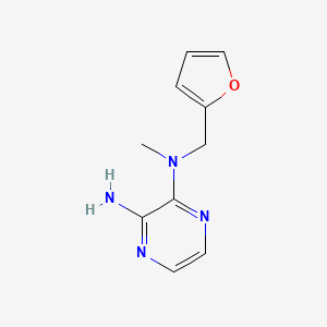 molecular formula C10H12N4O B15535656 n2-(Furan-2-ylmethyl)-n2-methylpyrazine-2,3-diamine 