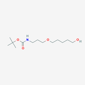 molecular formula C13H27NO4 B15535823 Tert-butyl (3-((5-hydroxypentyl)oxy)propyl)carbamate 