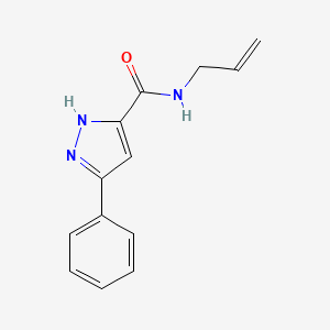 molecular formula C13H13N3O B15535889 n-Allyl-5-phenyl-1h-pyrazole-3-carboxamide 
