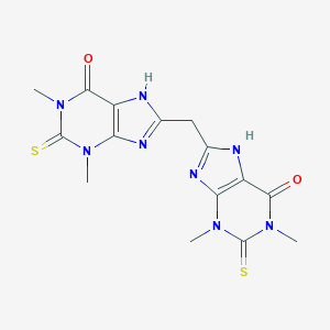 molecular formula C15H16N8O2S2 B155359 Theophylline, 8,8'-methylenebis(2-thio- CAS No. 1915-58-8