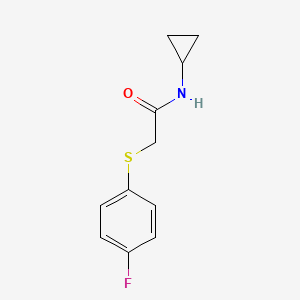 molecular formula C11H12FNOS B15535955 n-Cyclopropyl-2-((4-fluorophenyl)thio)acetamide 